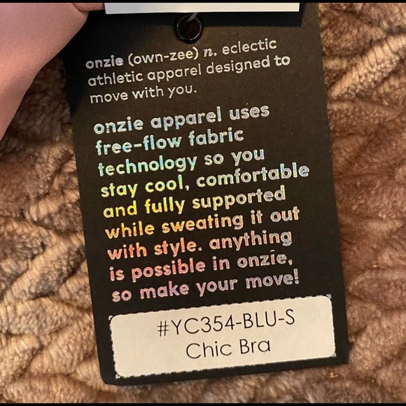 Pink Onzie Chic Sports Bra - Picture 3 of 4